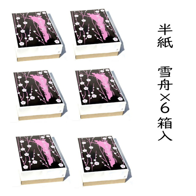 書道 機械漉き半紙 雪舟 1000枚×6箱 さらにポイント20%還元