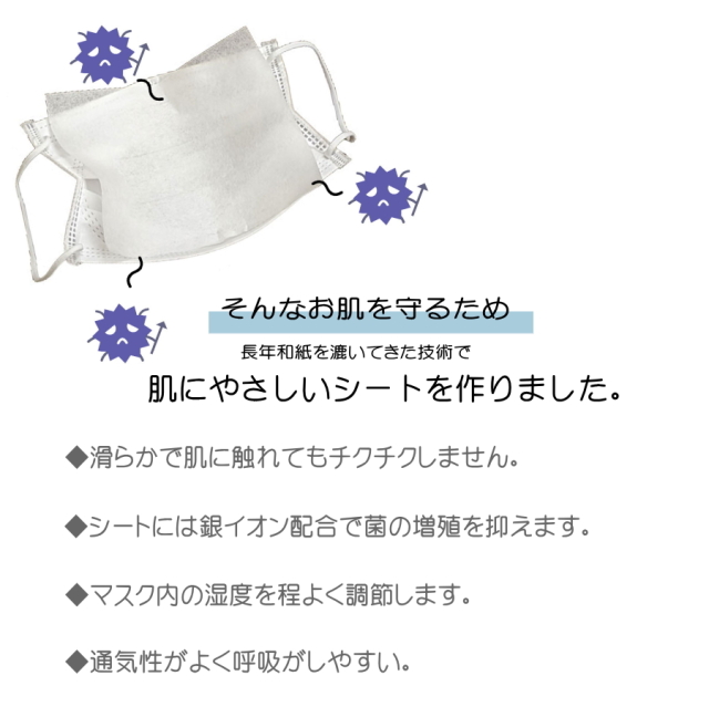 送料無料 【肌にやさしい】 抗菌マスク取り換えシート 400枚セット 日本製