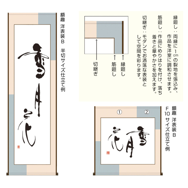 表装(洋表装：B市松仕立)