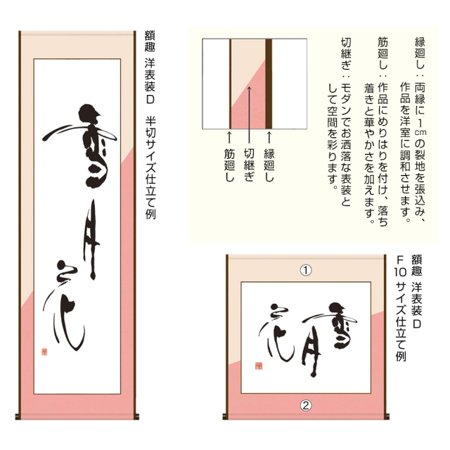 表装(洋表装：D斜向仕立)