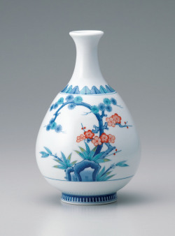 徳利形（小）花瓶－松竹梅