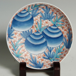 七寸高台皿―宝珠文 