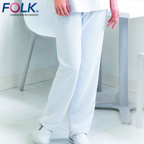 フォーク　ストレートパンツ （脇ゴム）　6006EW