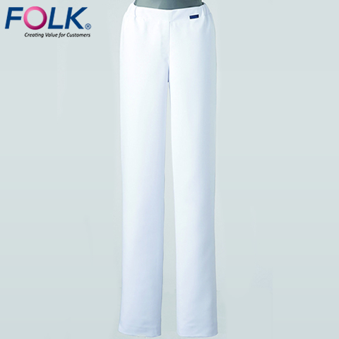 フォーク　レディス　ストレートパンツ （総ゴム）　6007EW