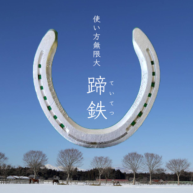 蹄鉄 ていてつ 東北牧場の競走馬が実際に使用したものです 世界にひとつだけのあなただけのオリジナル蹄鉄を作ってみてください