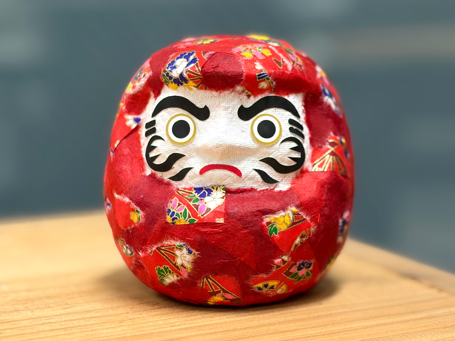 和紙クラフトだるま仕上りイメージ