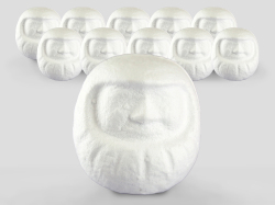 白無地だるま11個