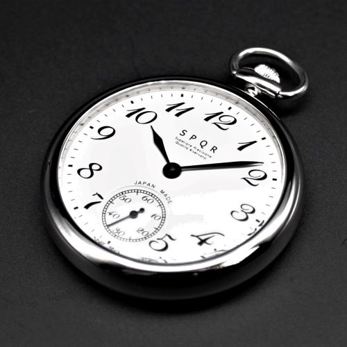 【SPQR 待望の手巻機械式提げ時計！！】SPQR HAND WINDING POCKET (手巻き提げ)×SOMESシート革ストラップ