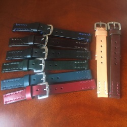 【展示品にて30％LESS】SOMESレザー18mmバンド　販売修了カラーも。ナチュラル・バーガンディは、残りわずかです。