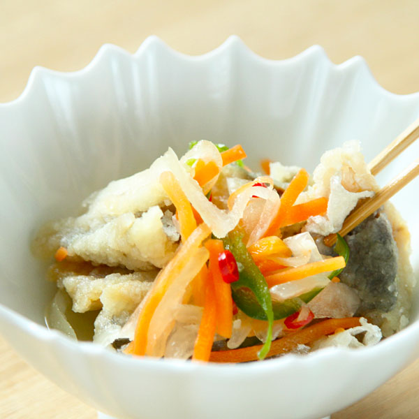 南蛮漬けの素,鯵の南蛮漬け,あじの南蛮漬け,アジの南蛮漬け,魚の南蛮漬け,冷凍食品,庄分酢