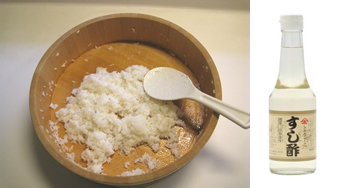 すし酢と混ぜる