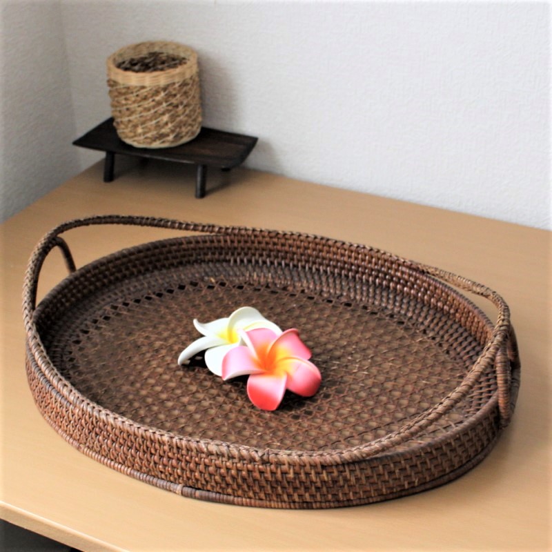 アタ製持ち手付デザイントレー