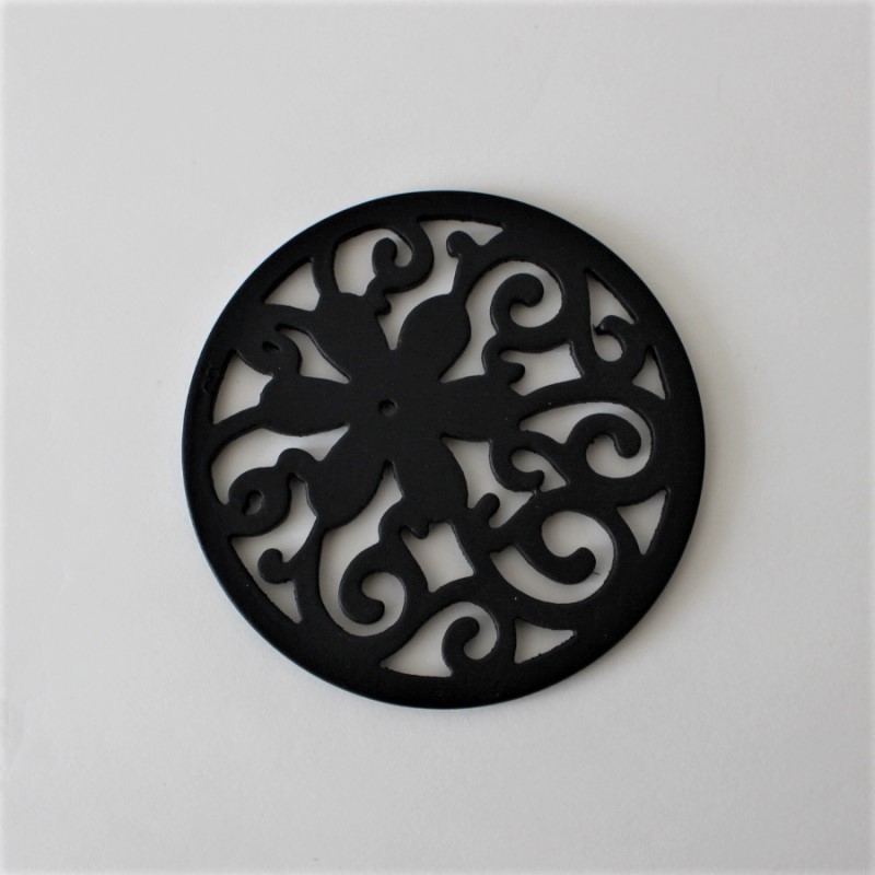 木彫りコースター（丸）全体