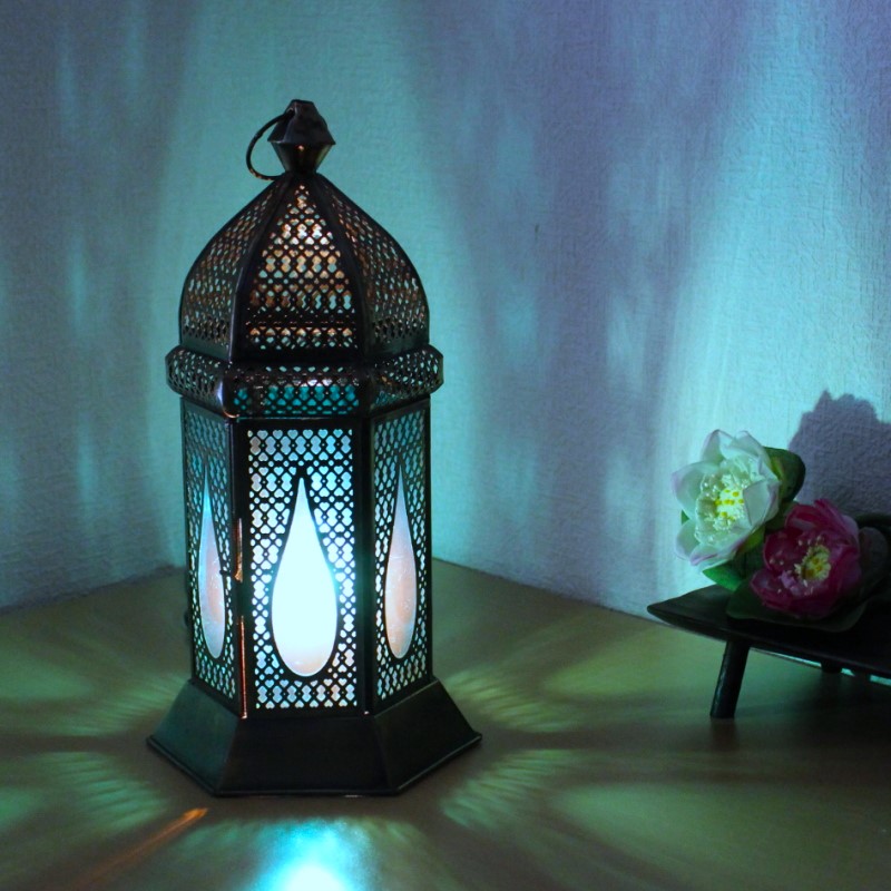 モロッカンランプ（ターコイズ・L）