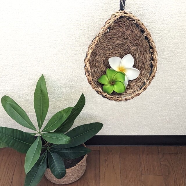 シーグラスのハンギングバスケット（使用イメージ）