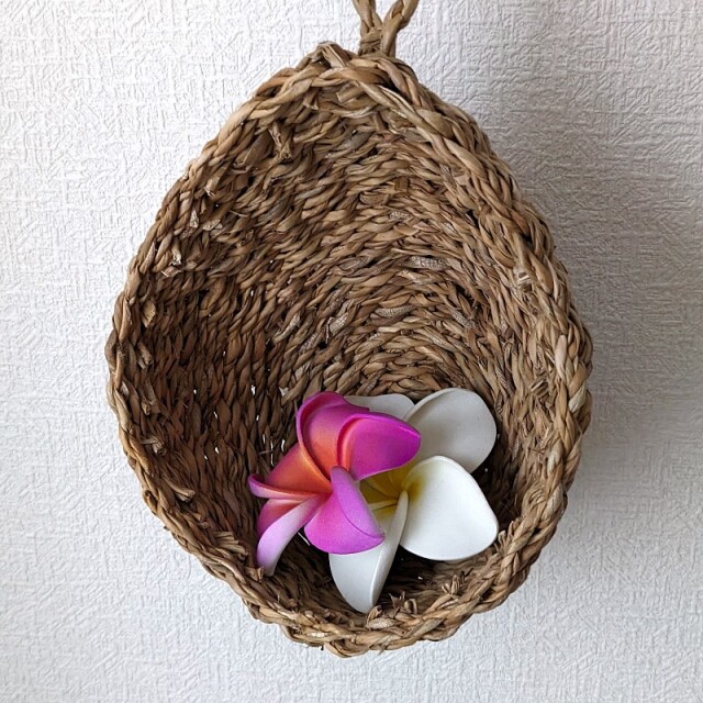 シーグラスのハンギングバスケット（使用イメージ）