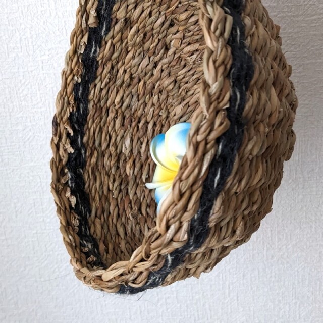 シーグラスのハンギングバスケット（使用イメージ）