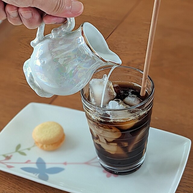 ナチュラルウッドロングスプーン（使用イメージ）