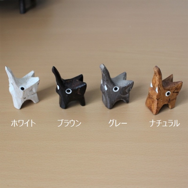 ちっちゃいゾウの木彫りオブジェ