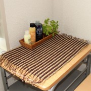 シーグラスのランチョンマット（使用イメージ）
