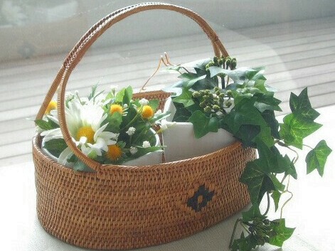 かご/バリ雑貨　アタかご