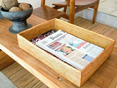 アタ製品　かご　バリ雑貨