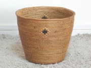 アタ製  バスケット アタ バスケット☆ダストボックスや鉢カバーにも｜バリ雑貨とアタ製品