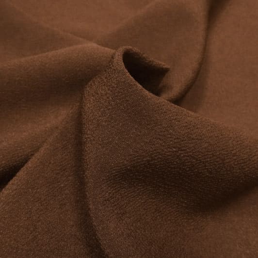 和柄 生地 一越ちりめん 無地 (全22色) 10cm単位 切り売り/22.栗色