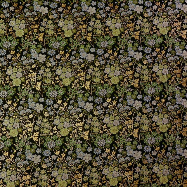 金襴織物 草花文柄の生地販売なら都香庵