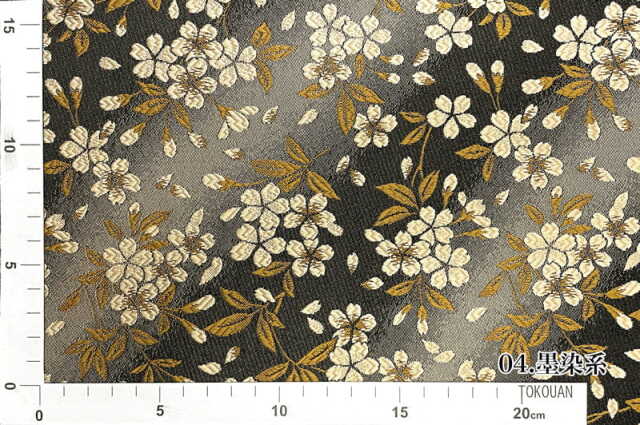 金襴生地販売 朧月夜桜 (全4色)柄の和柄生地通販なら都香庵