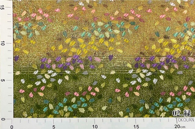 金襴生地販売 花吹雪 (全5色)柄の和柄生地通販なら都香庵