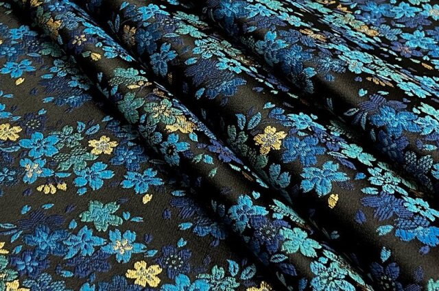 金襴生地販売 夜桜 (全2色)柄の和柄生地通販なら都香庵