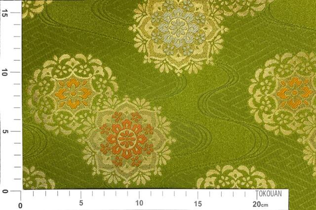 京都西陣織 綾錦織 色紙 金砂瓢箪 京都西陣織：みやび謹製」 綾錦箔