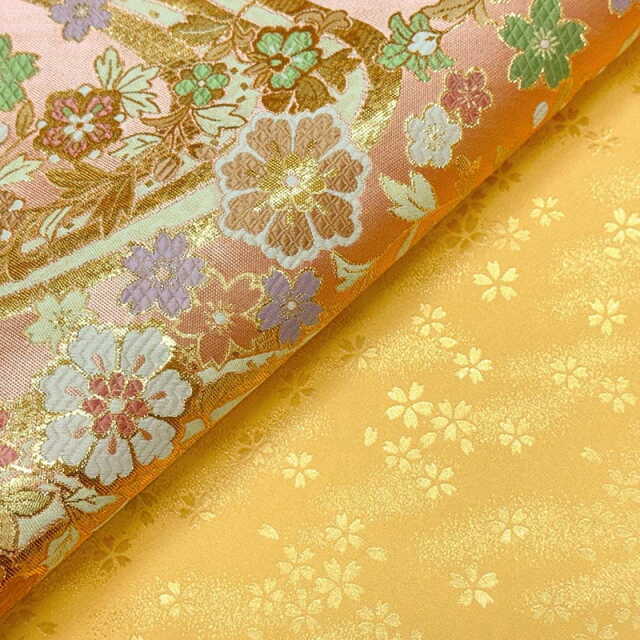 流水花雅（鴇色）柄の生地販売なら都香庵