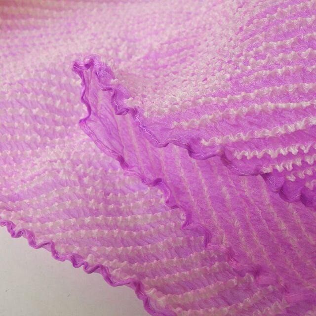 【在庫限り】和柄 生地 正絹 鹿の子絞り (全17色) 30cm単位 切り売り/15.藤