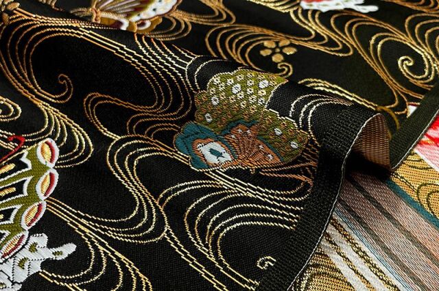 豆千代　半巾帯　麻絽　揚羽蝶 夏名古屋帯＆半巾帯「刺繍 揚羽蝶」入荷のお知らせ : mamechiyo