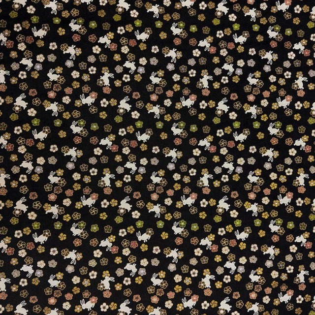 金襴生地販売 うさぎ柄のかわいい和柄生地販売なら都香庵