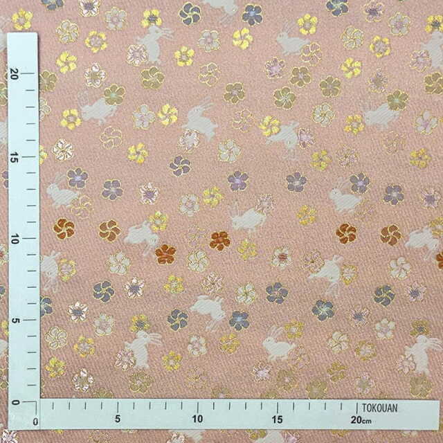 金襴生地販売 うさぎ柄のかわいい和柄生地販売なら都香庵