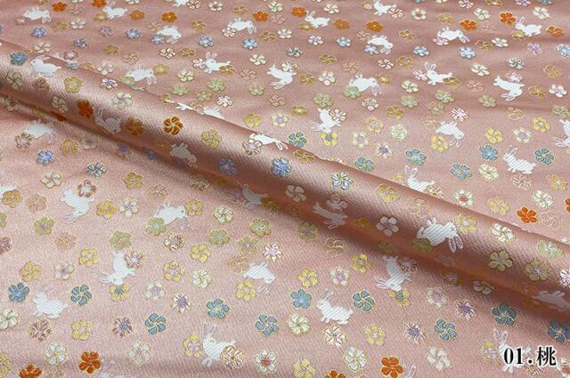 金襴生地販売 うさぎ柄のかわいい和柄生地販売なら都香庵