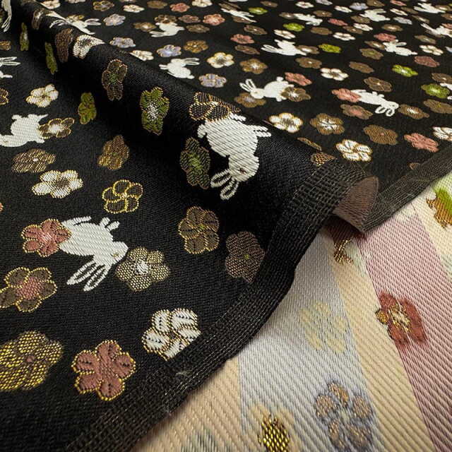 金襴生地販売 うさぎ柄のかわいい和柄生地販売なら都香庵