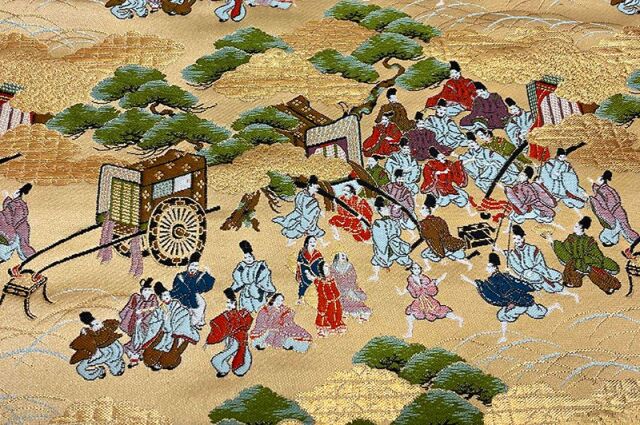 和柄生地通販 平安洛中柄の金襴生地なら都香庵