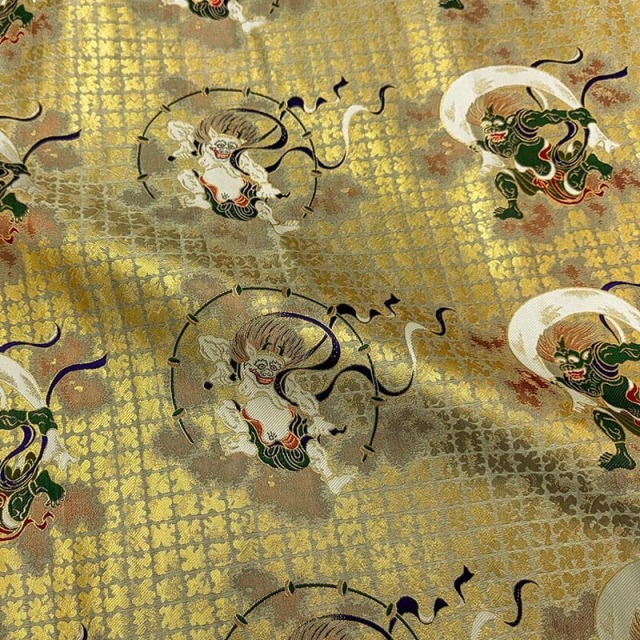 金襴生地販売 風神雷神 生地通販なら都香庵