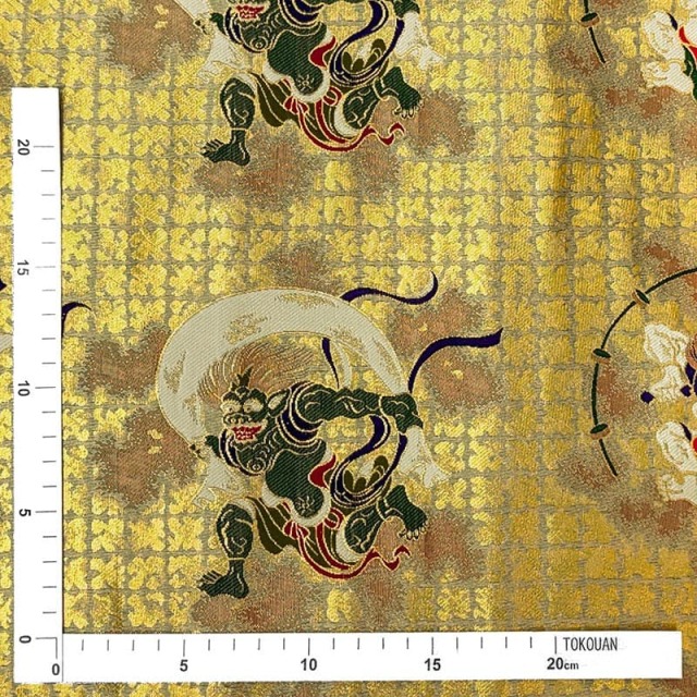 金襴生地販売 風神雷神 生地通販なら都香庵