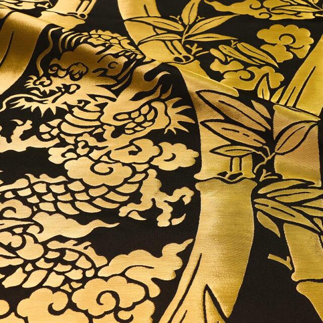 和柄 生地 金襴生地 京都 西陣織 竹立涌大龍 (全2色) 生地巾72cm×長さ81cm単位 切り売り パネル柄