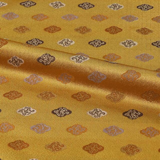 和柄 生地 京都 西陣織 金襴生地 木瓜龍文 (全2色) 10cm単位 切り売り