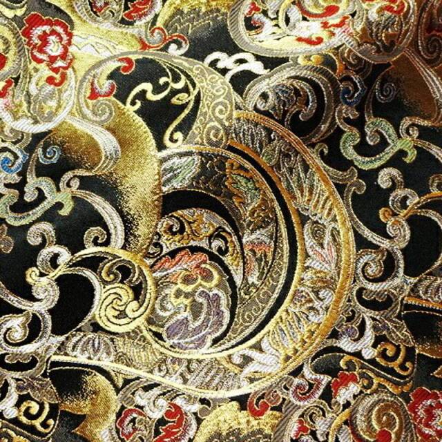 和柄 生地 京都 西陣織 金襴生地 変わりのし文 (全4色) 10cm単位 切り売り