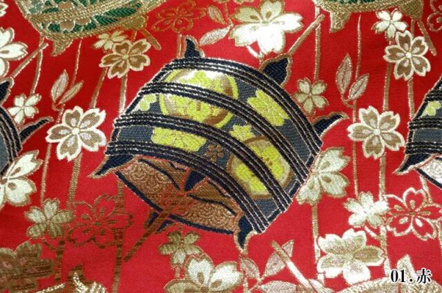 金襴生地販売 糸巻文柄の金襴生地販売なら都香庵