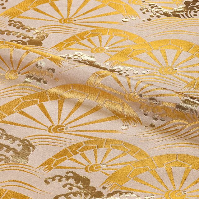 和柄 生地 金襴生地 片輪車 (全3色) 10cm単位 切り売り