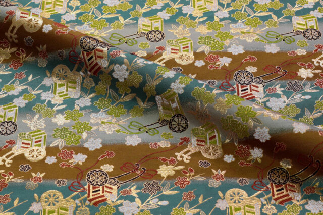 京都 西陣 川島織物 刺繍裂源氏絵 額装 美品 呉服屋蔵(K-LC938) 京都 西陣 川島織物 刺繍裂源氏絵 額装 美品 呉服屋蔵(K-LC938)