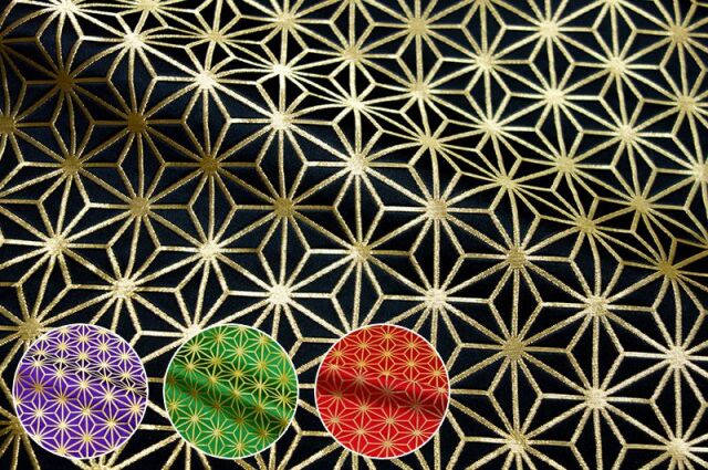 ミニチュア和装（ミニ着物） 金襴（きんらん）小花尽くし 新布